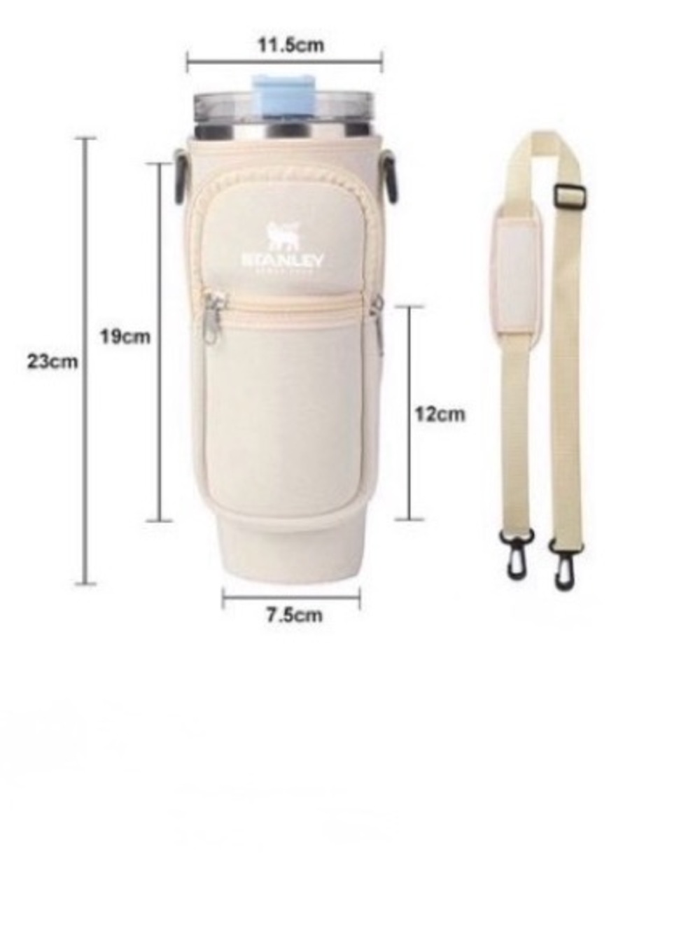 Stanley Tumbler Carrier Pouch – Fits 40oz Water Bottles (Adjustable Strap)-NEW!! - Picture 2 of 5